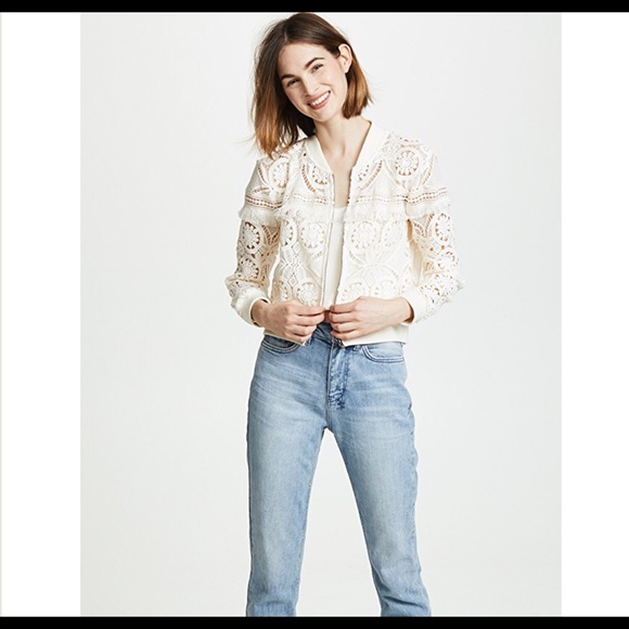NWT • Jack by BB Dakota Emily lace bomber jacket - Picture 7 of 8